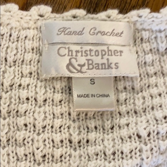 Christopher & Banks Hand Crocheted Cardigan Top - Picture 3 of 8